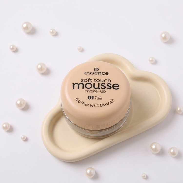 موس آرایشی اسنس Essence Soft Touch شماره 01 رنگ Matt Sand حجم 16 گرم
